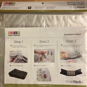 Totally Tiffany ScrapRack Vertical Pocket Storage Pages